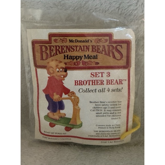 Berenstain Bears "Complete Set" NIP McDonald's 1987 Vintage - Picture 6 of 9